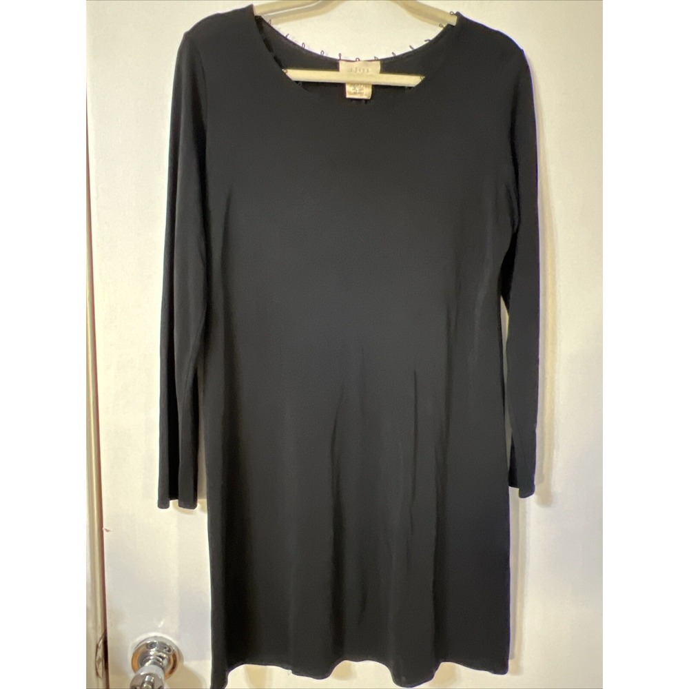 J. Jill VTG Black Rayon Career Dress Size Medium Made In USA 8908957
